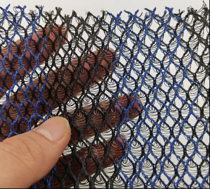 100%polyester Spacer Air Mesh Hexagonal Mesh Fabric 3d Tricot For Beach Chair