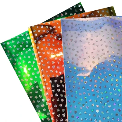 Tukkumyynti Diamond Design Painettu Peili Pu Nahka Kangas